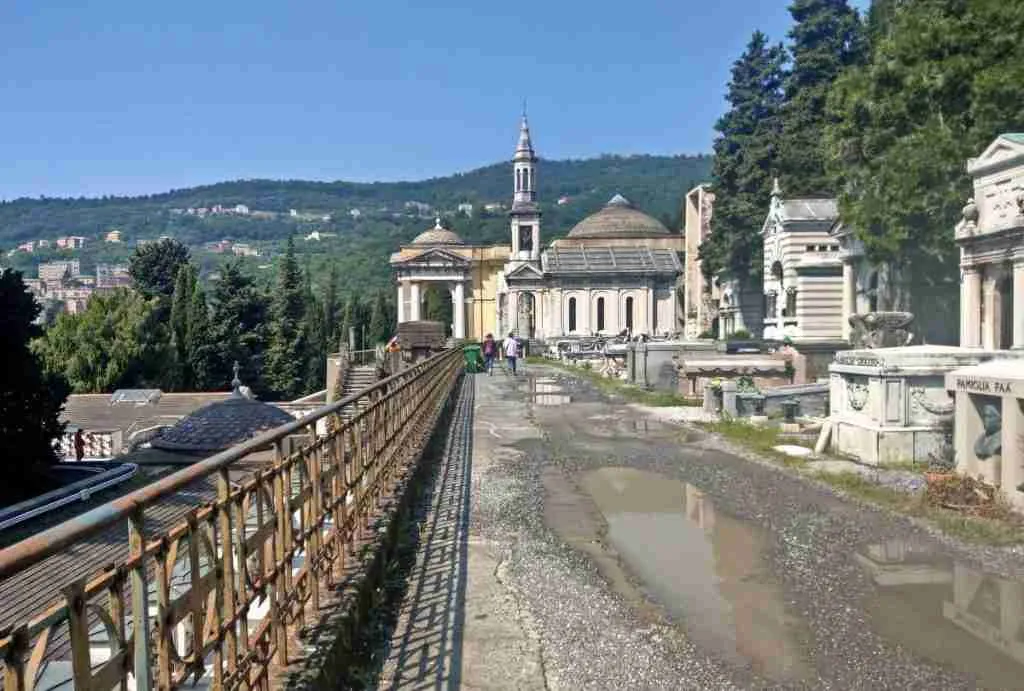 The Monumental Cemetery of Staglieno in Genoa