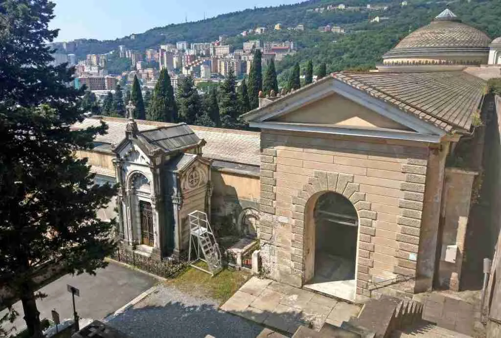 The Monumental Cemetery of Staglieno in Genoa pantheon